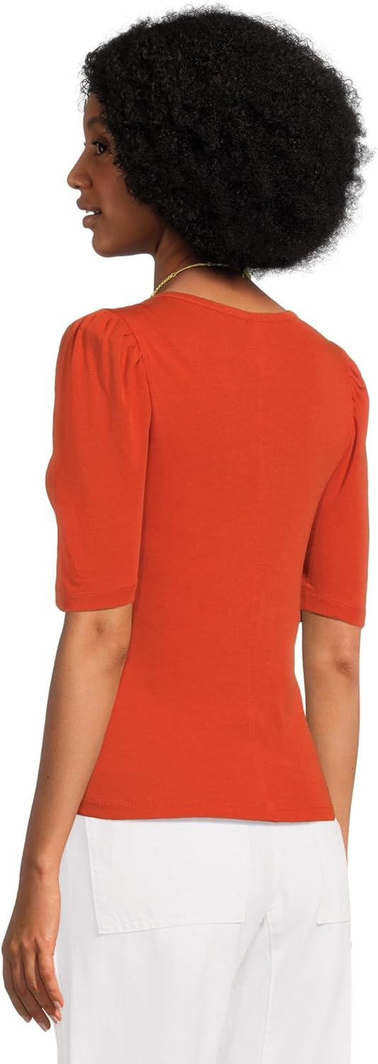 Madewell Womens Scoop Neck Puff Tee - Image 3