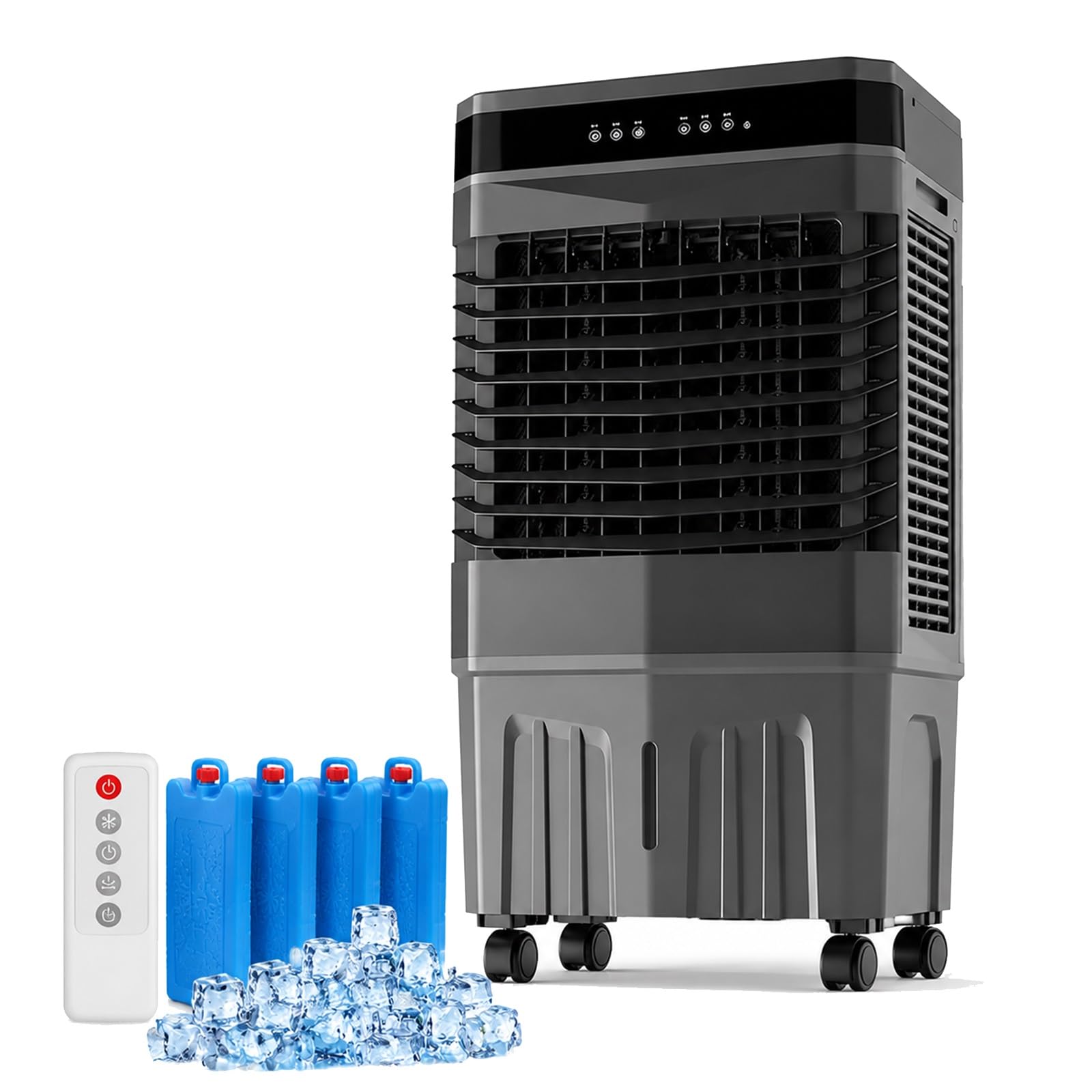 Yllsmgs One Color 13Gal Industrial Swamp Cooler Air Conditioner With Remote & 3 Speeds
