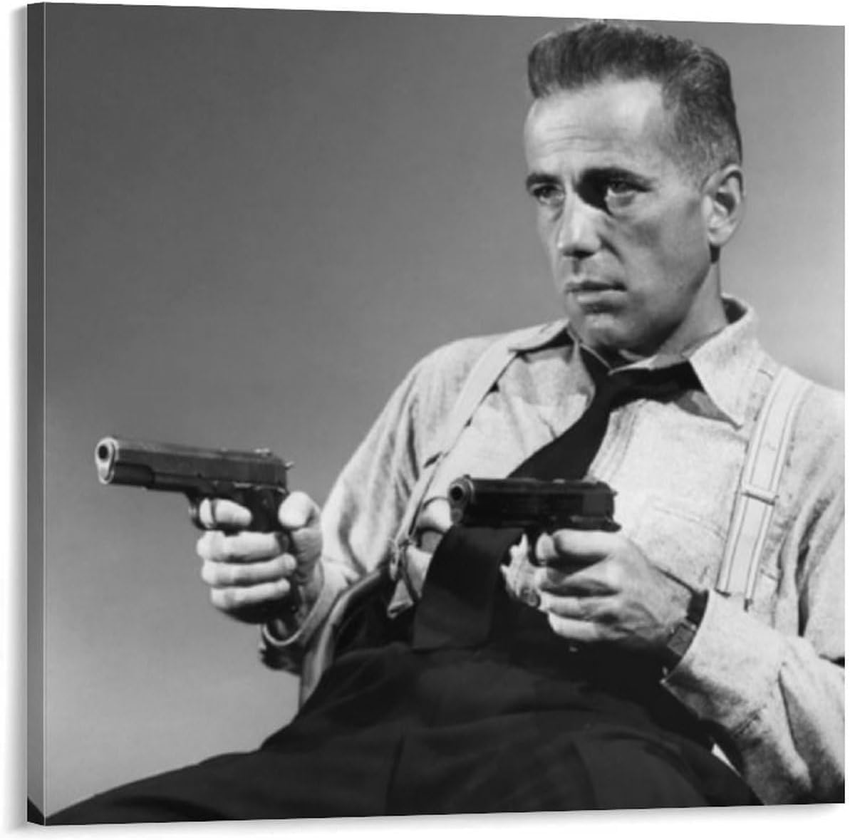 Humphrey Bogart Actor Poster Star Black And White Poster