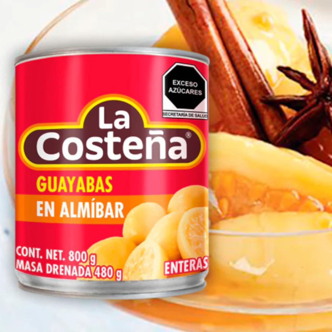 La Costeña Guayabas Enteras en Almíbar 800gr