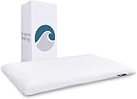 Vista 28 de Bluewave Bedding Almohada de espuma viscoelástica de gel extra delgada para personas que duermen boca abajo y de espalda, diseño delgado, plano