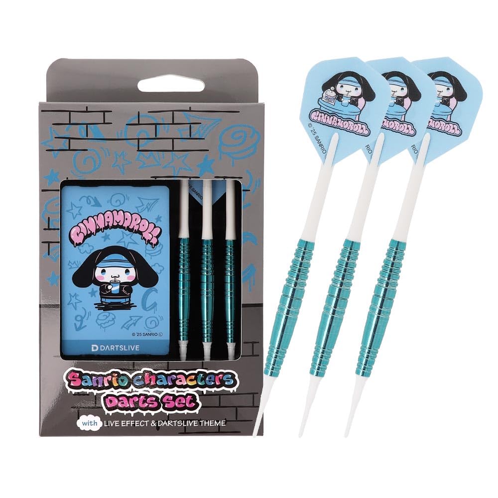 廃盤レア【シナモロール ダーツライブカード】 Sanrio characters ダーツセット with DARTSLIVE CARD