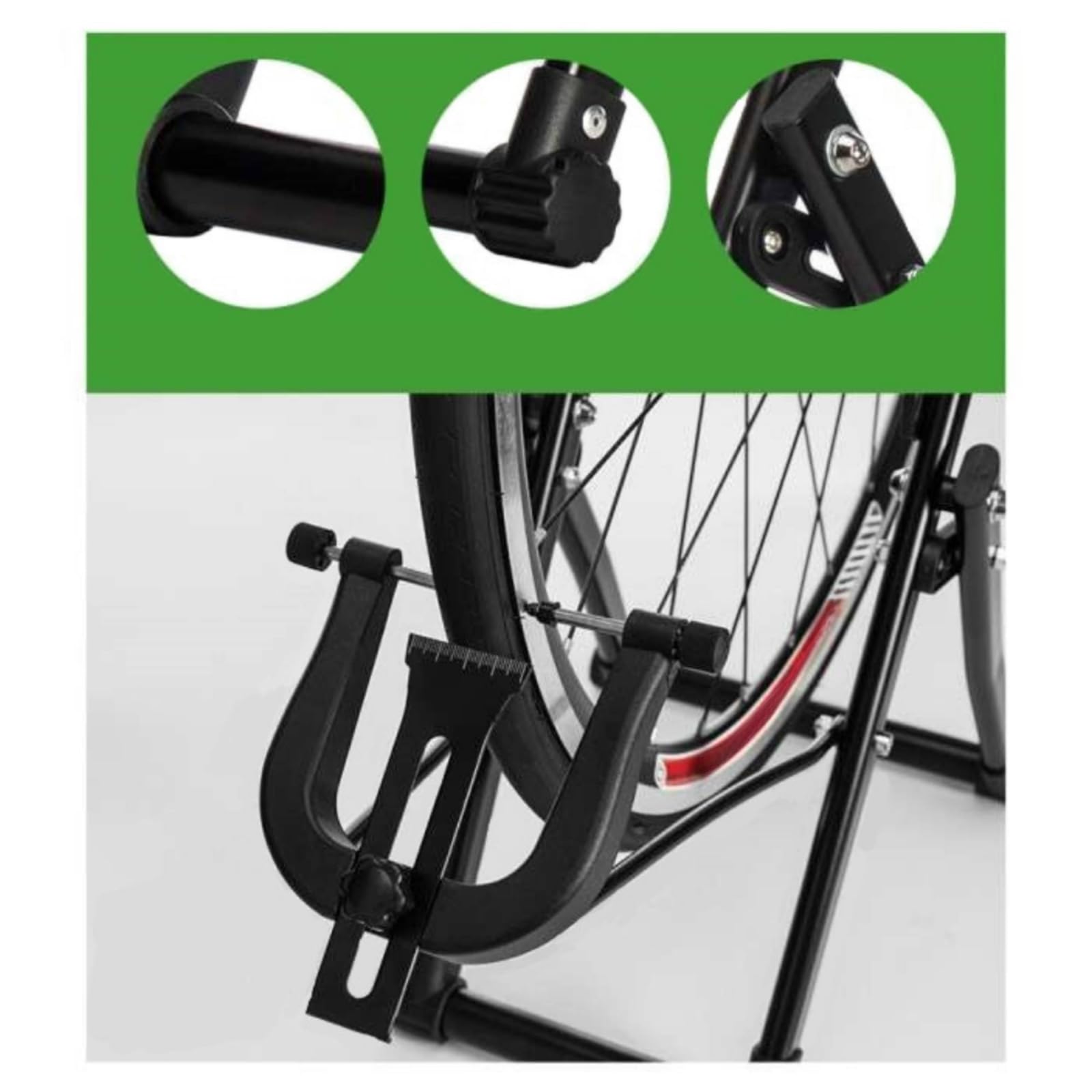 Fahrrad-Zentrierständer präzise Zentrierständer mit Klapprahmen stabil Laufradzenterständer für Radfahrer, Garage