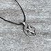 exoticdream Inverted Pentacle Pentagram Red Cystal Sabbatic Goat Laveyane Baphomet Pewter Pendant + 18