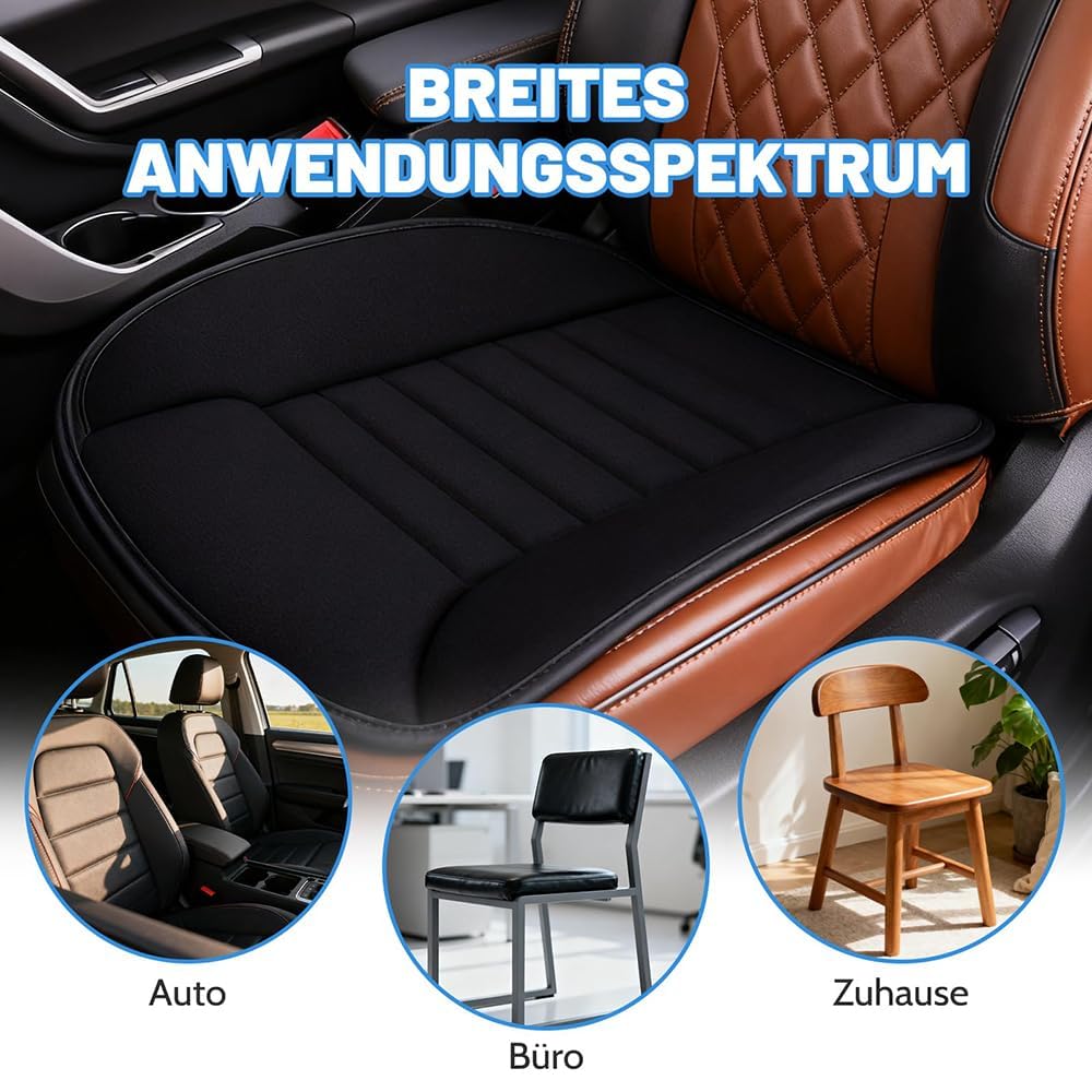 Coprisedile Auto, per Jaguar F-Pace 2019-2023 Cuscino Sedile Anteriori,Coprisedile Confortevole in Schiuma,Tappetino Protettivo Interni Auto