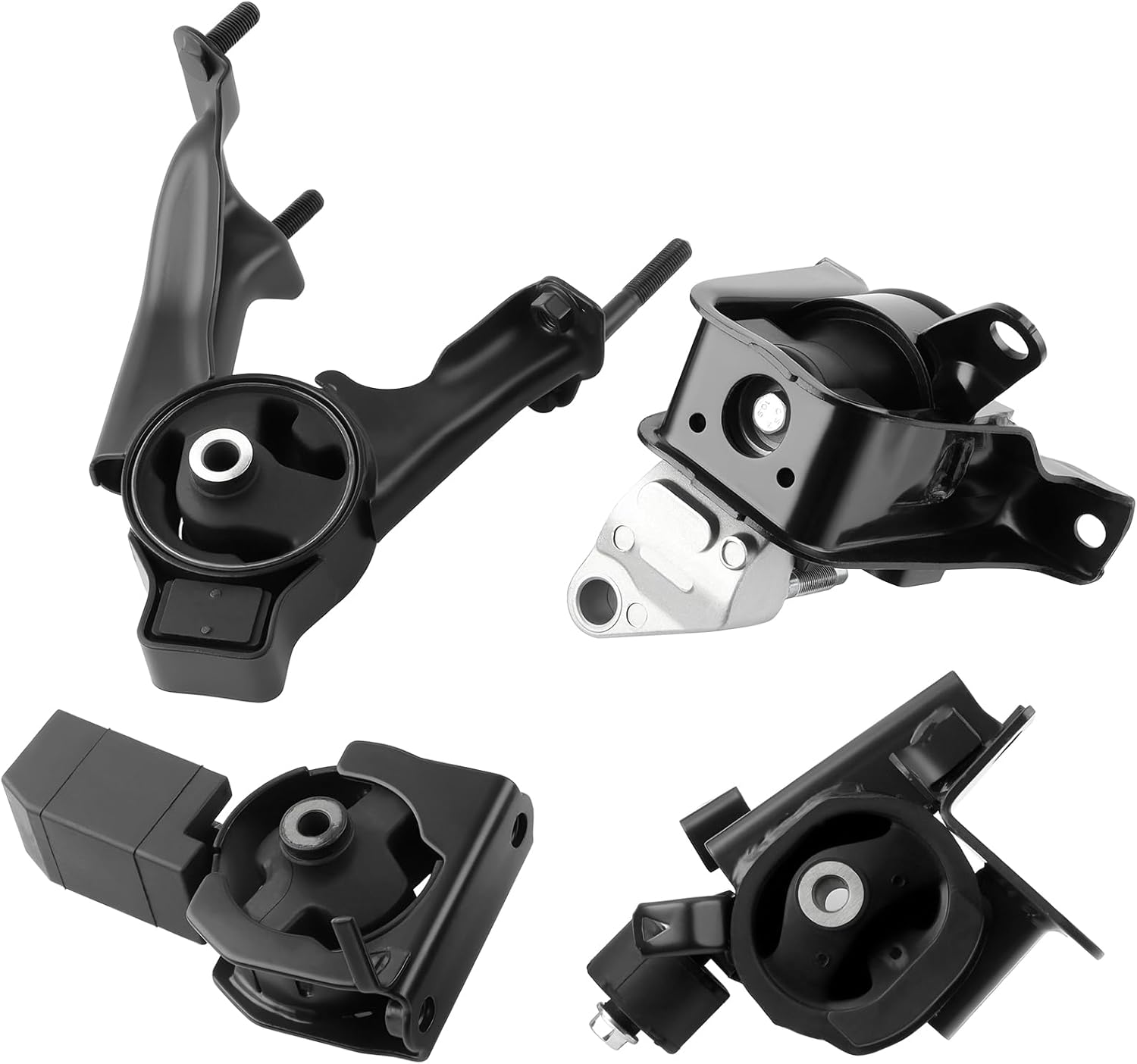 Engine Motor Mount Transmission Mount Set of 4 Fit for Toyota Corolla Matrix, for Pontiac Vibe 2003-2008 L4 1.8L Automotive Replacement Engine Motor Trans Mount Set#A4220, A4219, A4218, A4221