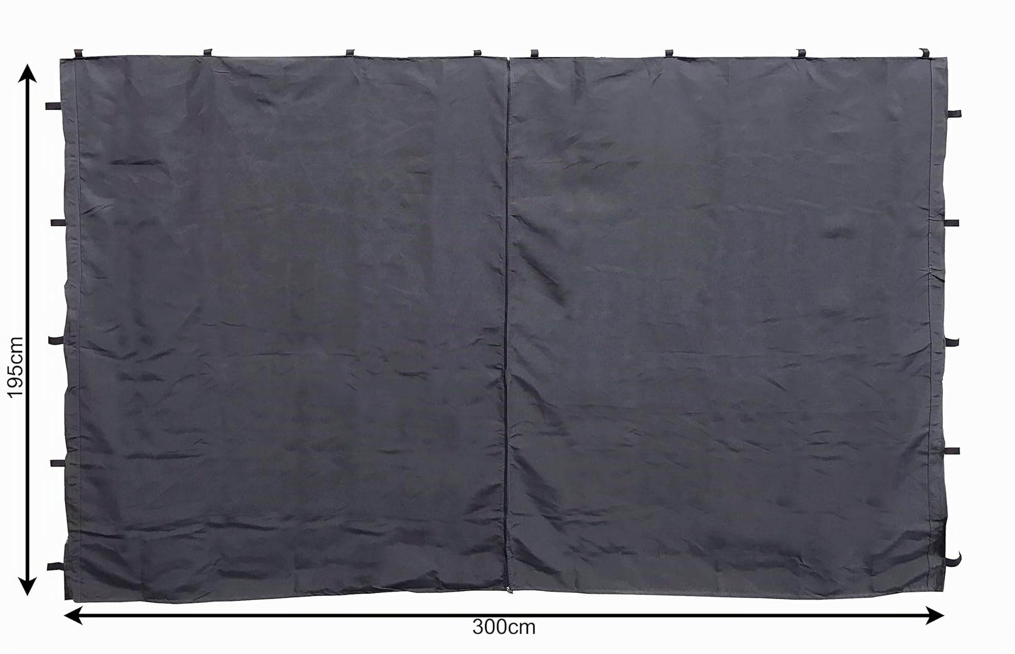 QUICK STAR 2 Parti Laterali con Cerniera per Gazebo 3 x 4 m Parete Laterale Antracite RAL 7012
