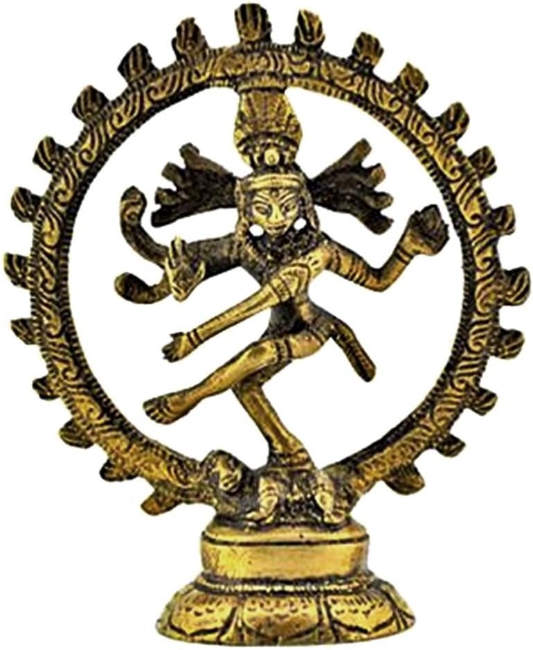 1 x Shiva (Natraj) Brass Statue, 4" L x 4" W