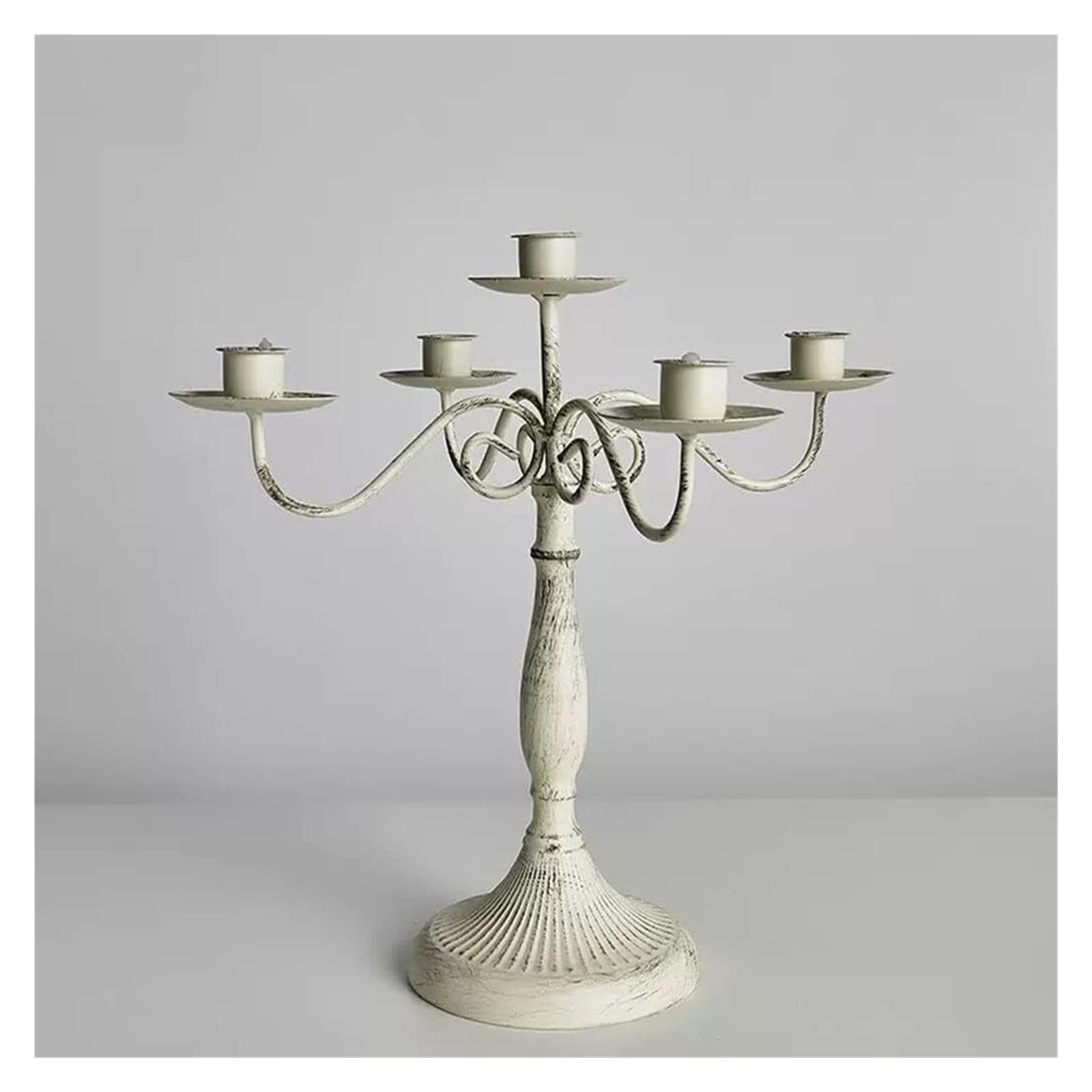 Candelabro a più bracci Portacandele Supporto antico in metallo for matrimonio Decorazione per mensola del camino