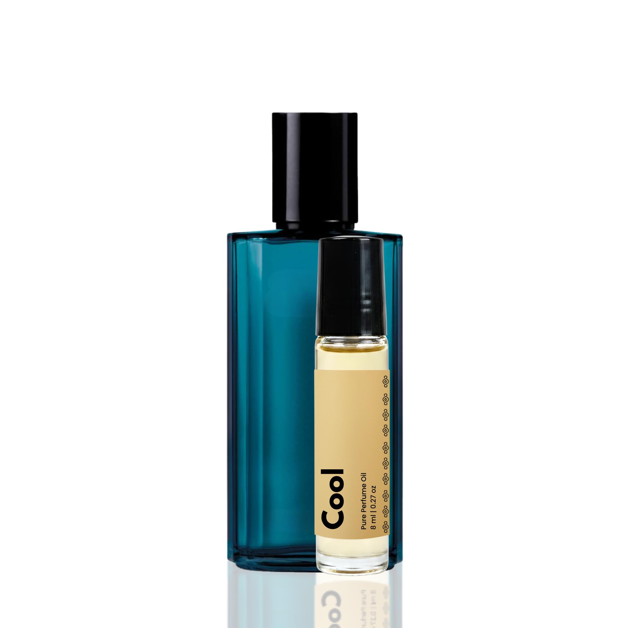 Cool Attar Roll-On for Men | Inspired by Cool Water | Fresh Woody Amber Fragrance | Non Alcoholic Itra | Long Lasting Perfume Oil (8 ML)-image-39