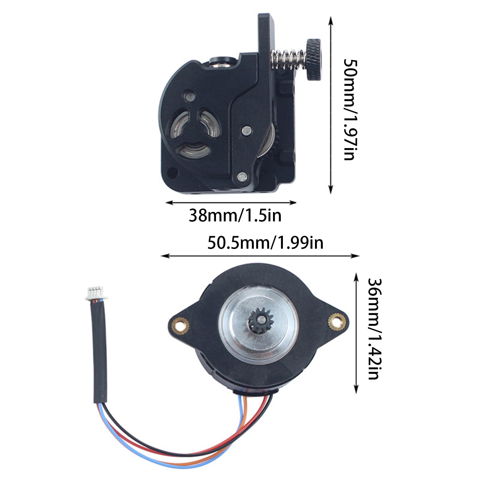 Verbesserte Metall Extruder Kompatibilität mit Mehreren Filamenten PETG ABS für K1C K1Max Drucker Stabiler Austausch des Druckgetriebe Extruders