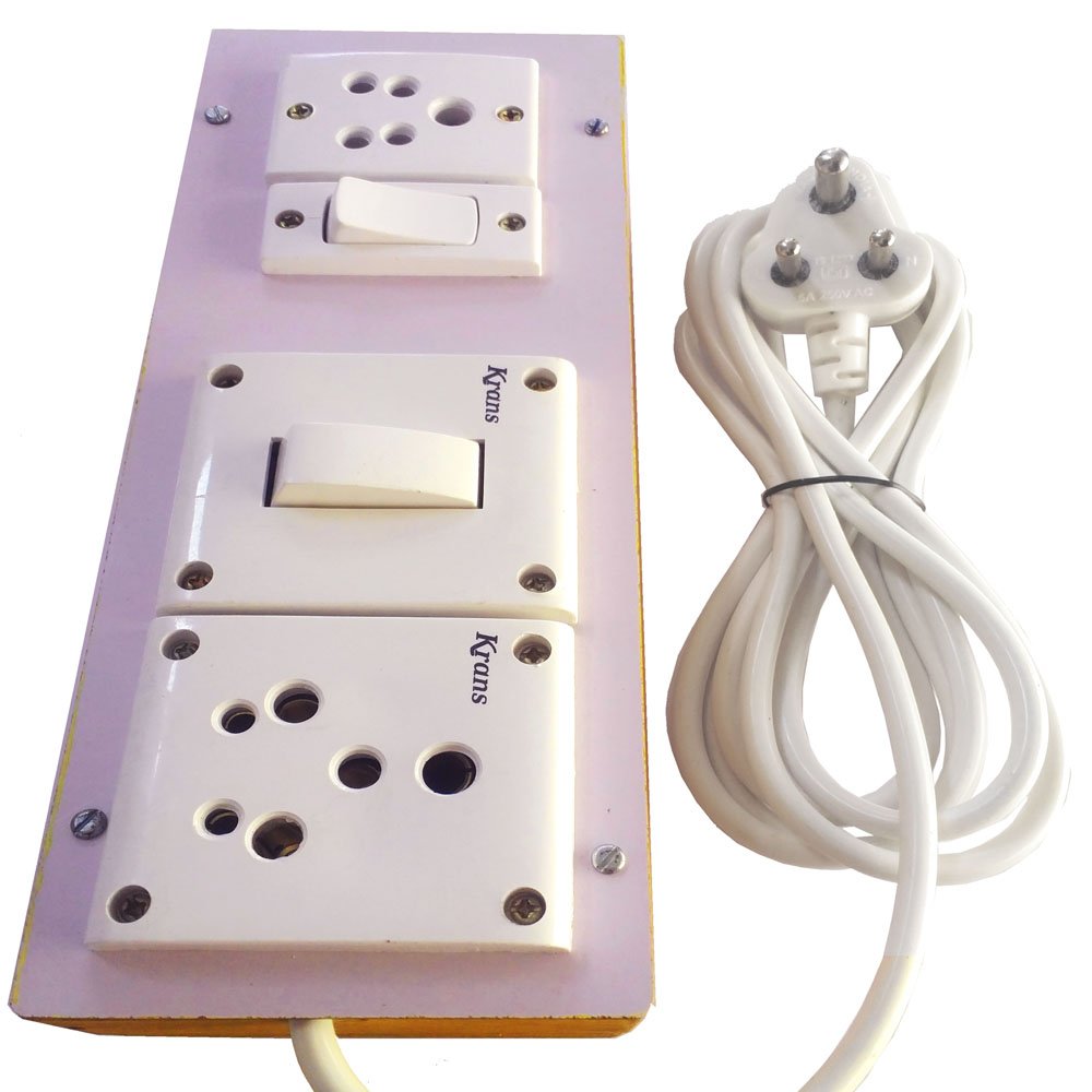 Buy DIVYA power strip extension multi outlet board Fitted with 1