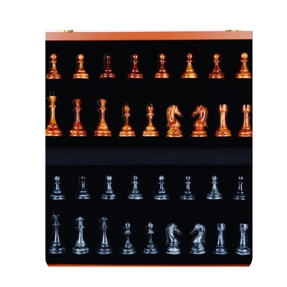 Set Di Scacchi Grande Da 15,4 Pollici For Adulti E Bambini, Pezzi Degli Scacchi Pesanti, Scacchiera Pieghevole Portatile, Scacchiere Da Viaggio, Gioco Regalo Staunton scacchiera portatile