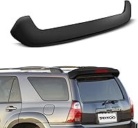 SCITOO Matte Black ABS Rear Spoiler for 2005-2009 Toyota 4Runner - Adjustable Roof Lip Wing with 3rd Brake Light