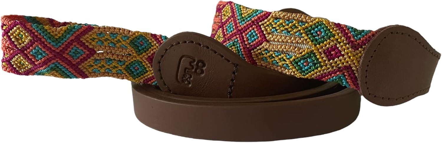 Handmade Mexican Leather Dog Harnesses and Leashes Combo for Small Pets - Size S / CS06