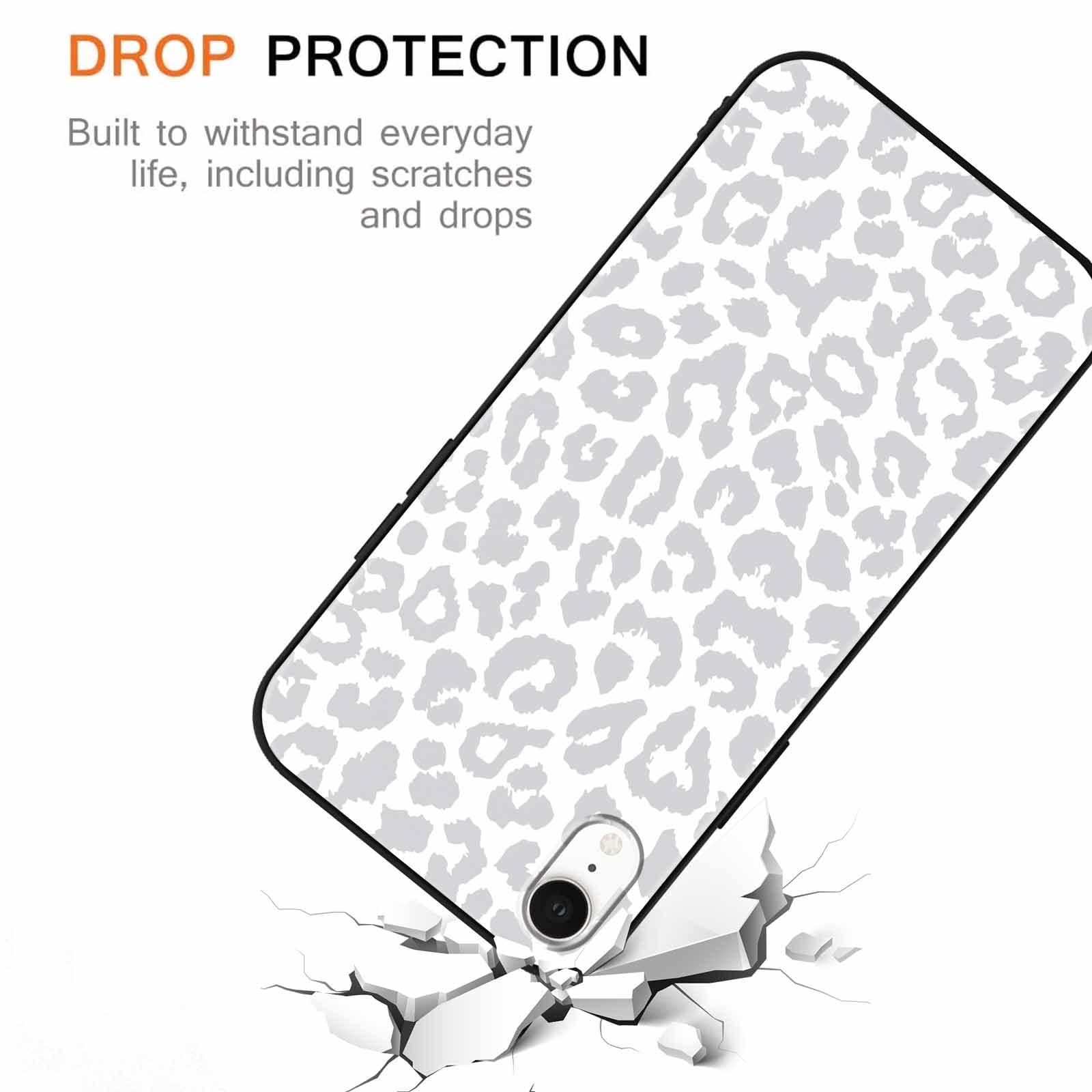 Yoedge 2 Pack Black Leopard Phone Case Compatible with iPhone XR 6.1", Ultrathin Soft Silicone with Aesthetics Pattern, Shockproof Bumper Protector Matte Girls Women Cover for iPhone XR, Cheetah — view 5