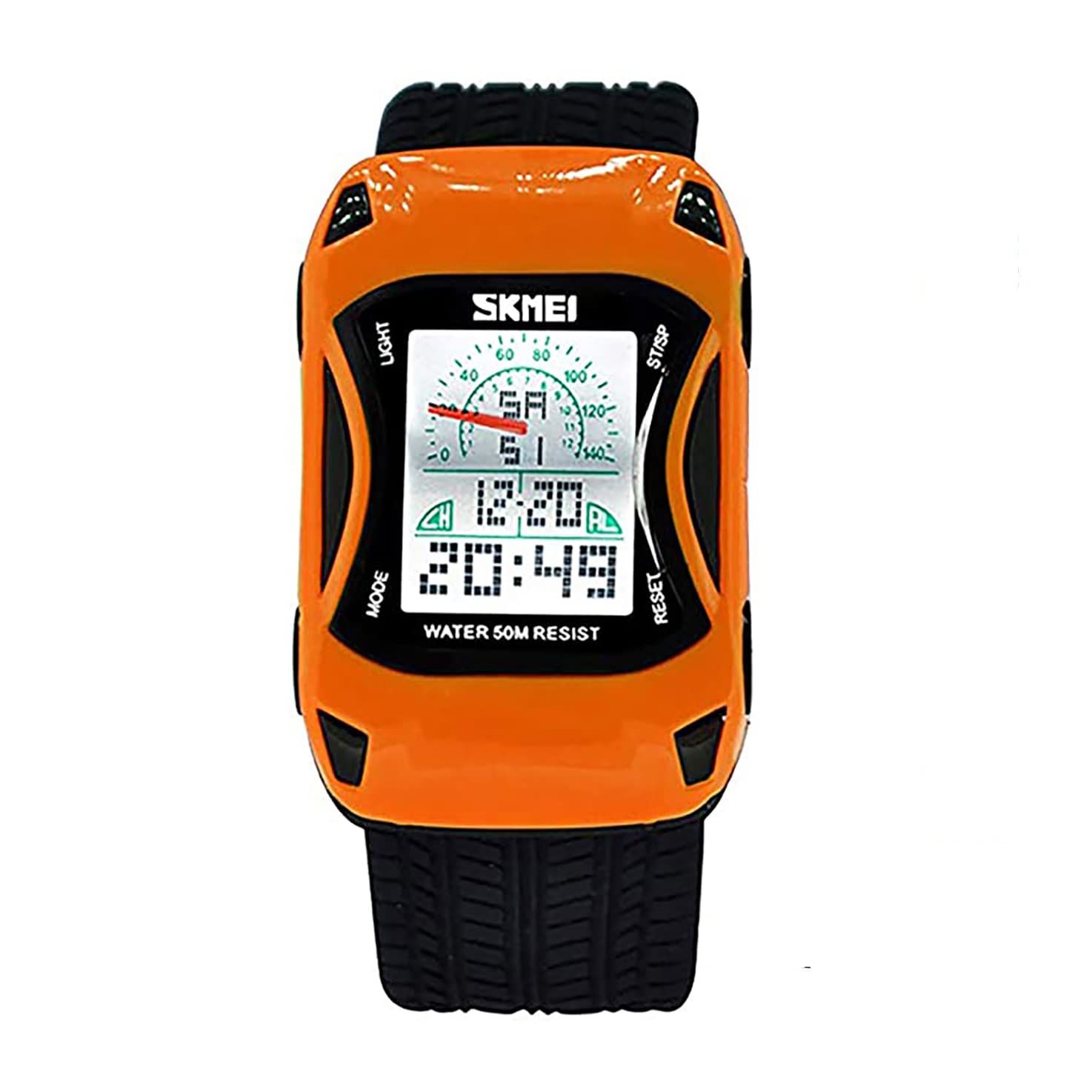 Angels'Boys Kids Car Digital Watch,Waterproof Multi Function Outdoor Watches with LED Luminous Alarm Stopwatch Child Wristwatch Ages 5-18