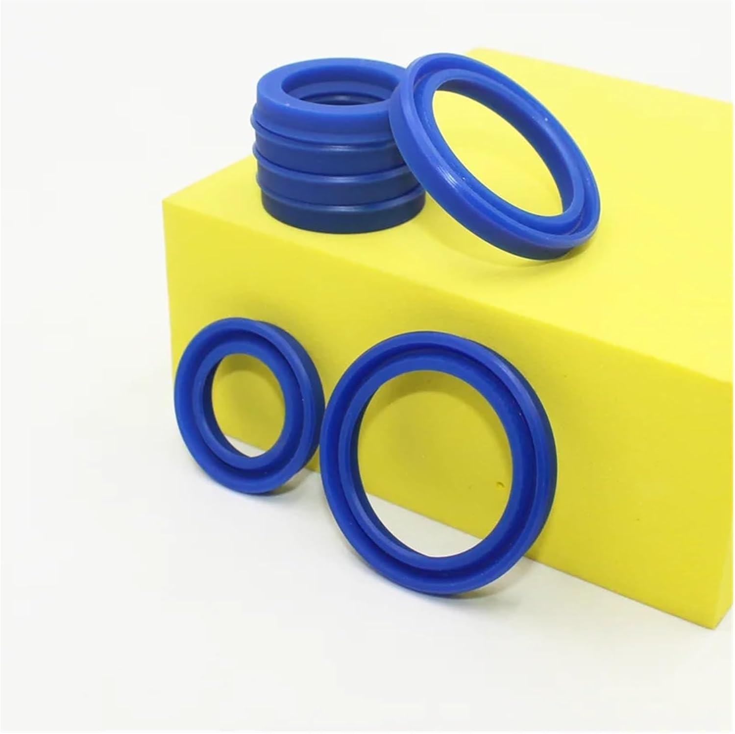 Hardware Fittings UN/UHS/UNS Radial Shaft Hydraulic Seal ID 4-85MM Polyurethane Piston Rod PU Single Lip U-Shaped Cup Oil Washer(16x24x5 (5Pcs))