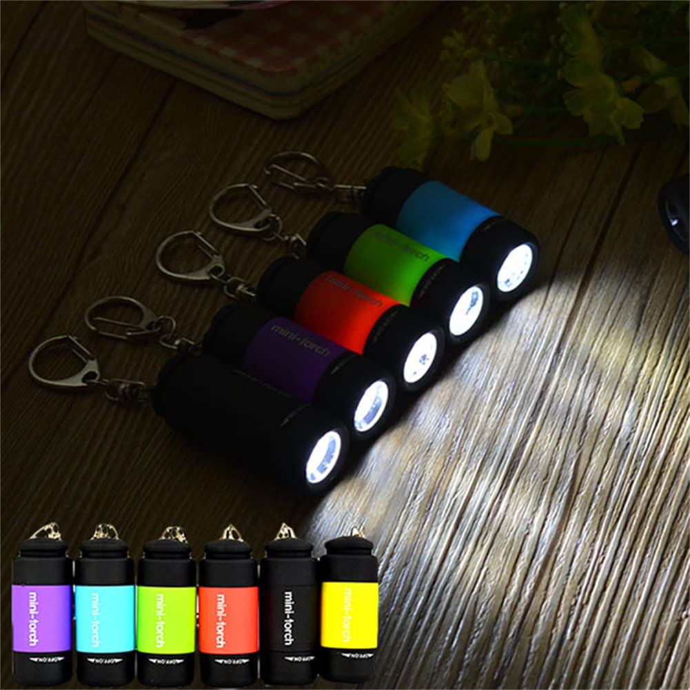 Mini Luce LED USB Ricaricabile – Torcia Tasca Portachiavi Impermeabile, Super Compatta 52mm