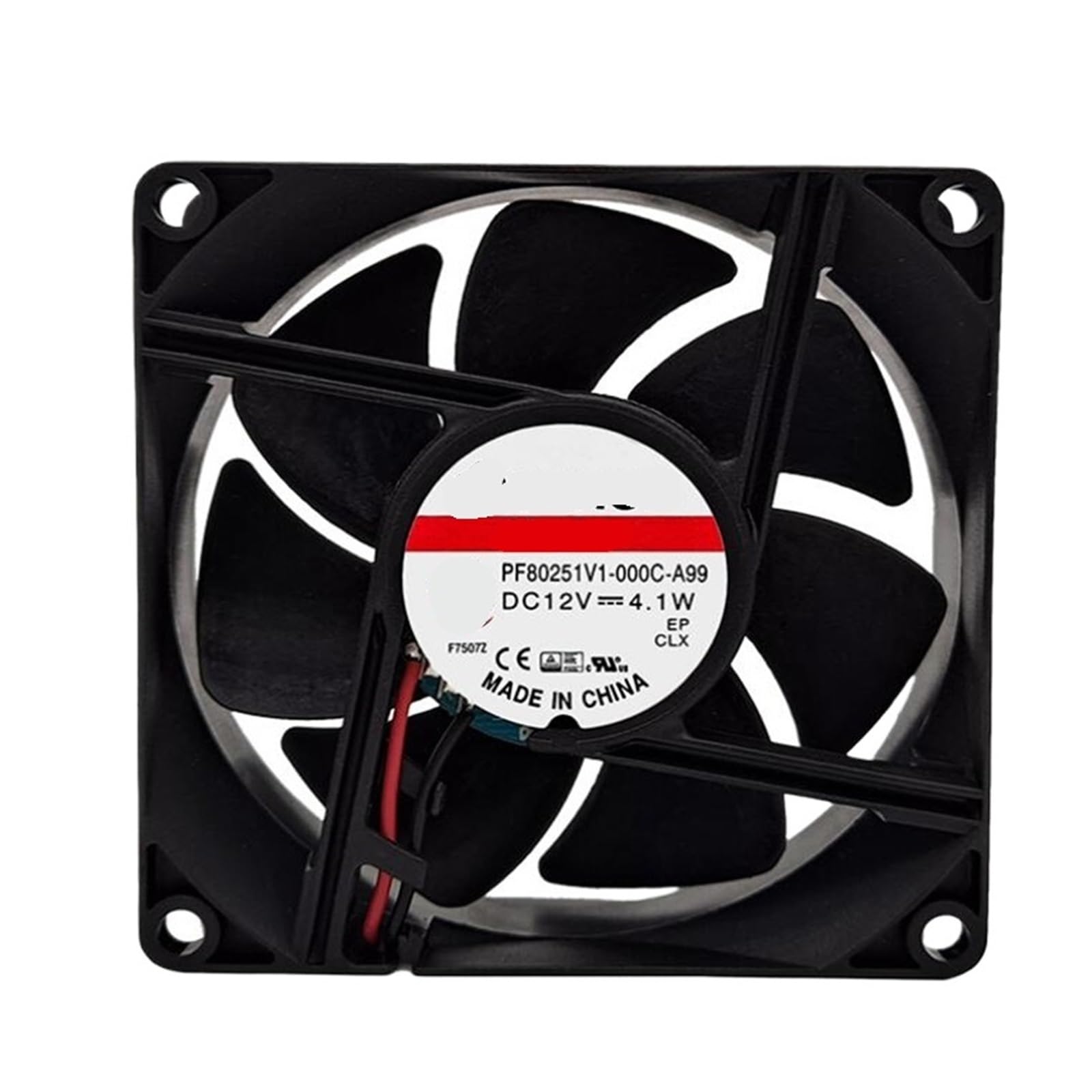 Uitgvdqat No Rgb Pf80251v1-000C-A99 12V 4.1W 8025 Two-Wire Cooling Fan