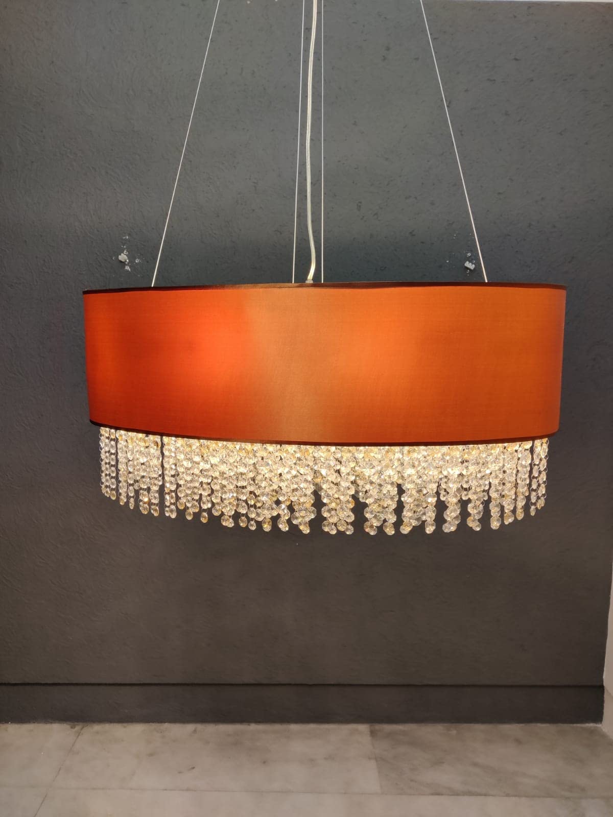 DBEL Studio Bling Copper Hanging Ceiling Decorative Indoor Chandelier for Home and Living Room