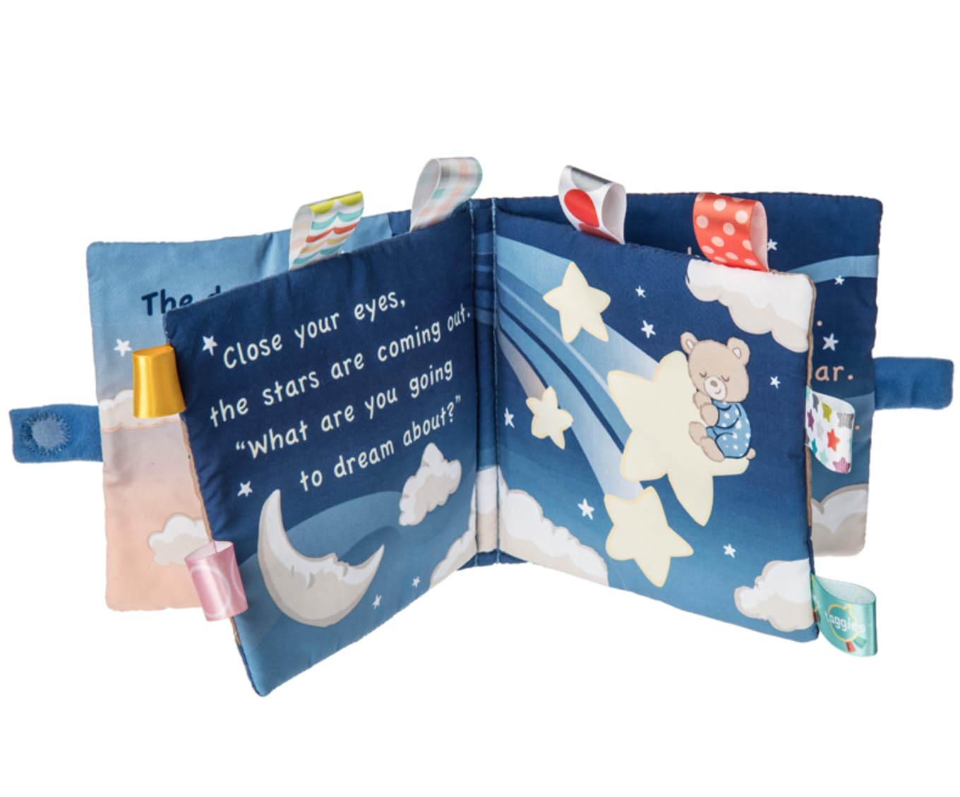 Taggies Aroar-a-Saurus Libro Morbido In Tessuto Per Bebè: Con Etichette, Carta Stropicciata, Sonaglio E Velcro – 15x15 Cm – Stimolazione Sensoriale - 5