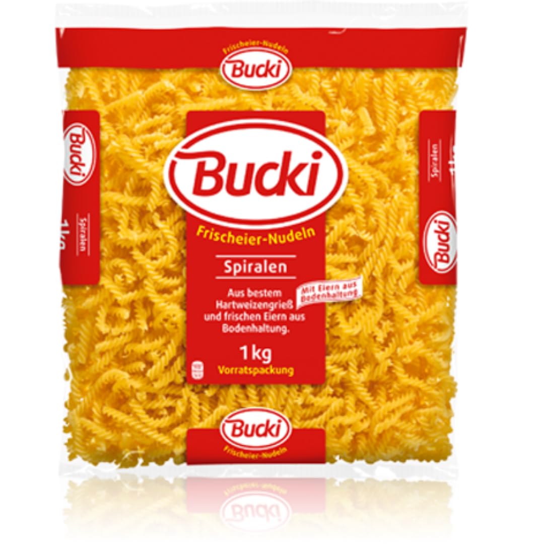 Bucki Spiralen pasta nudeln 1000 gramm x 6 Stück