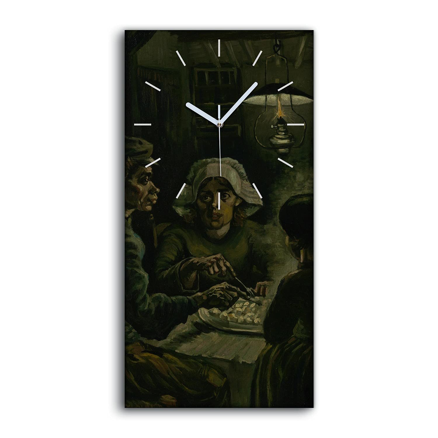 Horloge sur Toile Silencieuse sans Tic-Tac Décoration Moderne de Salon