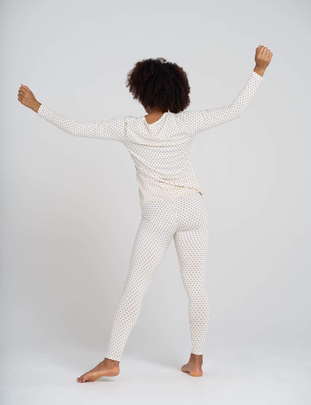 LAPASA Completo Termico Donna Fodera in Micropile Calore Base L17 - Abbigliamento Intimo Invernale Maglietta Pantaloni Calzamaglia Tuta Sci Trekking
