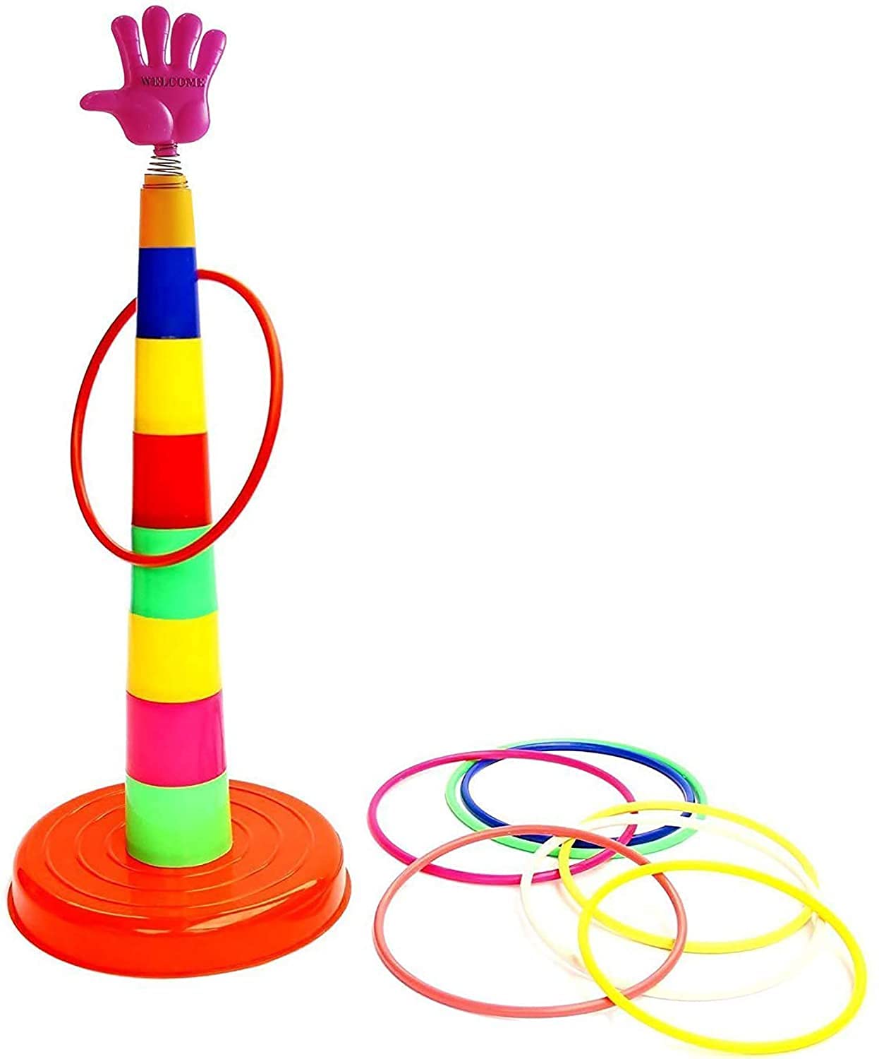 See full amazon price history chart for Smartcraft Ring Toss Quoits Hoopla Throw Game for Kids (Multicolor) Pack of 1 Smartcraft Ring Toss Quoits Hoopla Throw Game for Kids (Multicolor) Pack of 1 (B0B8HCFN6X) Amazon Price History, Amazon Price Tracker