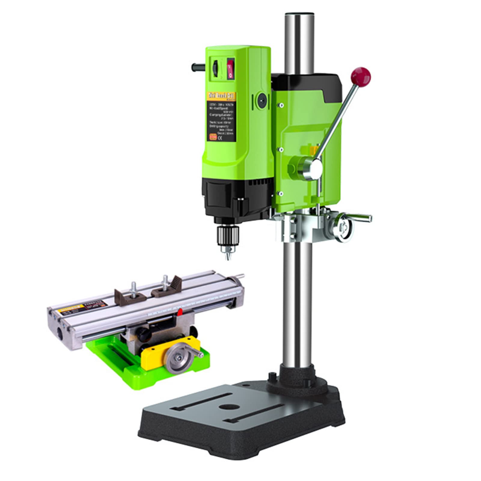 GQYYSElectrical Bench Drill Mini Press Work Bench Machine, Bench-Top Drill Press, with Drill Press Vise, Drilling Slide Table, Rotary Tool Workstation for Drill Workbench Repair, Drill Press Table