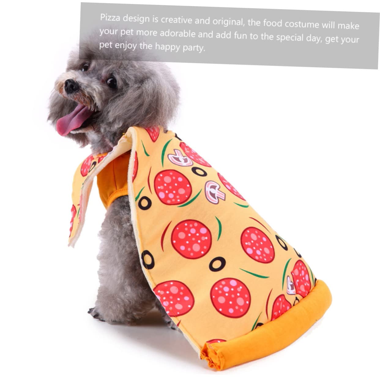 BESPORTBLE 3pezzi Costume Per Pizza Per Halloween Abbigliamento Per Animali Domestici e Comodo Per e Speciali