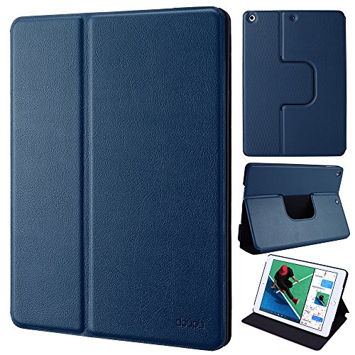 Funda iPad Pro 12,9 doupi Deluxe con acabado premium flipcase darkblue