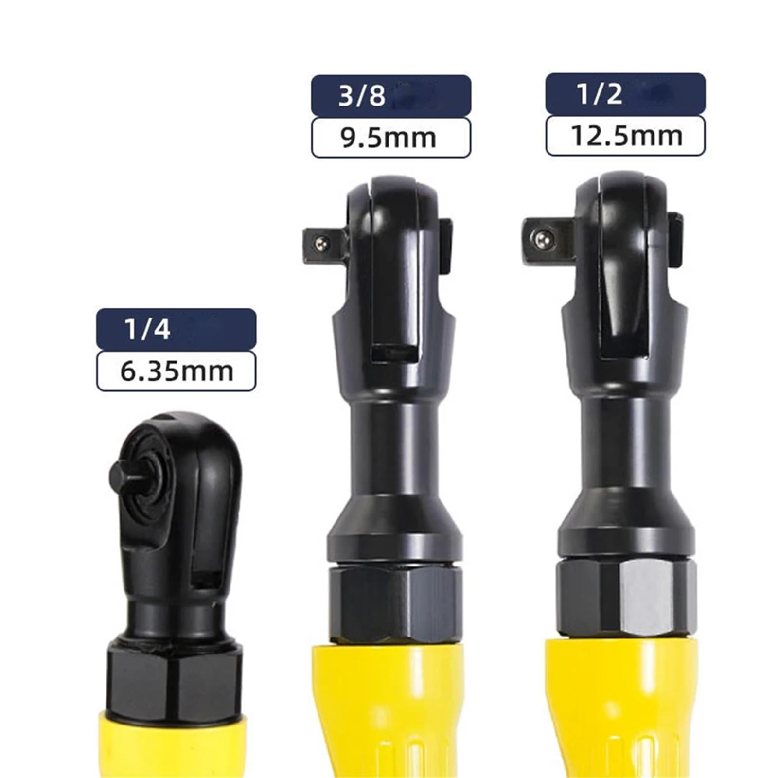 Klucz pneumatyczny z grzechotką pneumatyczną Adjust moment obrotowy lever kwadratowy napęd prosty trzpień profesjonalne narzędzie 1/2" 3/8" 1/4" (2060A 1-2)