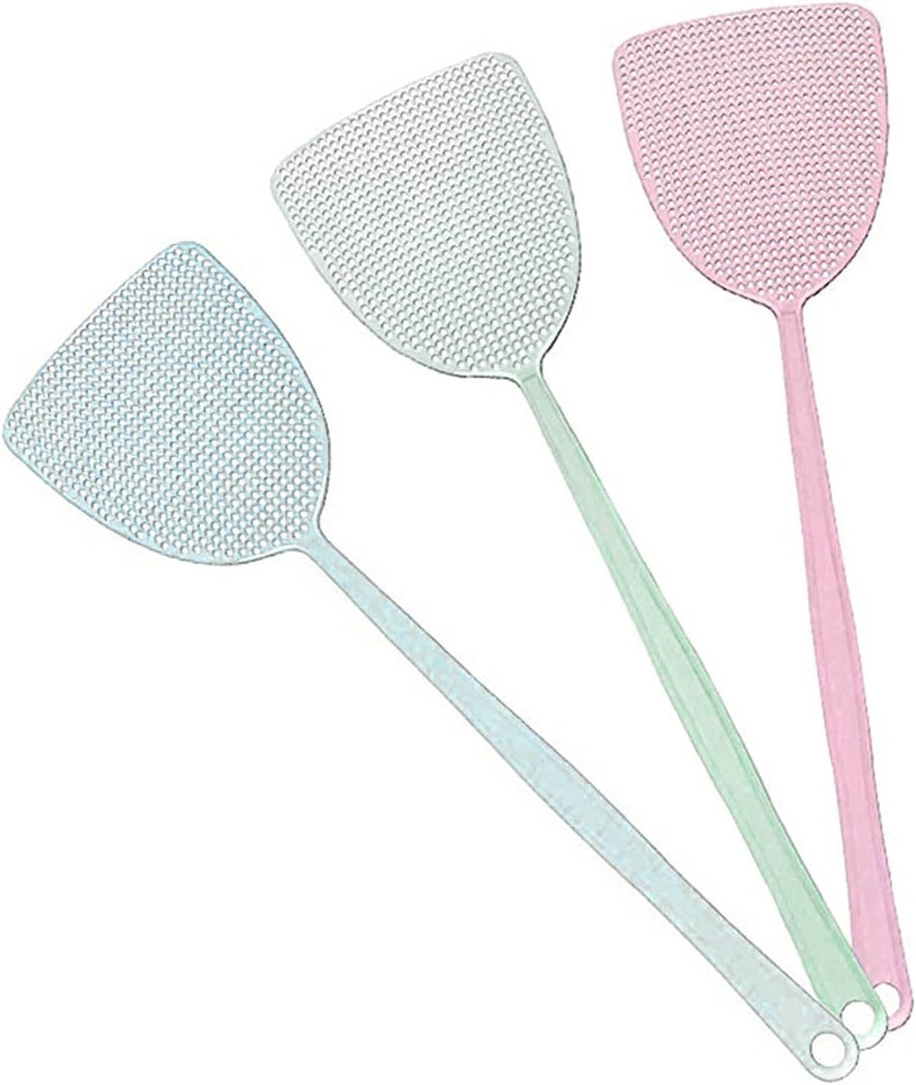 Fly Swatter, Colorful Plastic Lightweight Flexible Long Handle Flyswatter, Indoor and Outdoor Cute Swatters House Flyswatter, Easy to Use Deals of The Day Sales Today Clearance