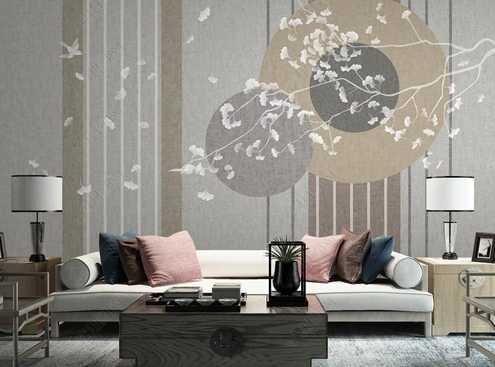 Papier peint fleurs et oiseaux pour créer une ambiance nature dans la chambre