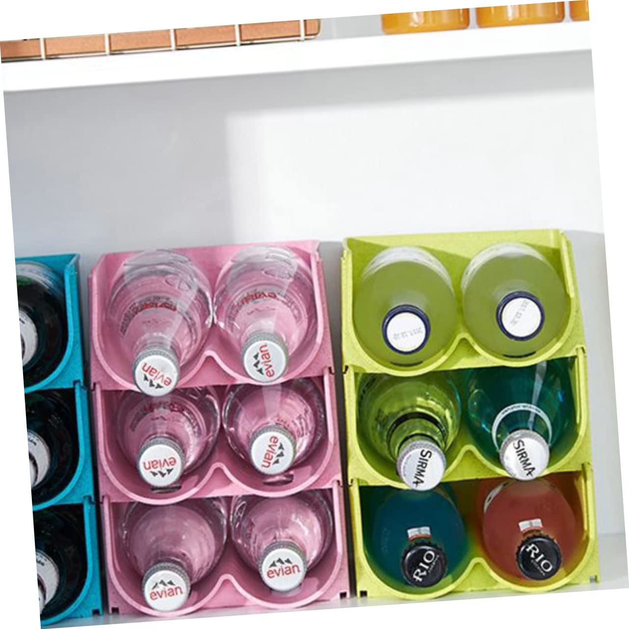 Unomor Organizer Fridge Beer Holder Bottle Holder for Kitchen Bar Living Room