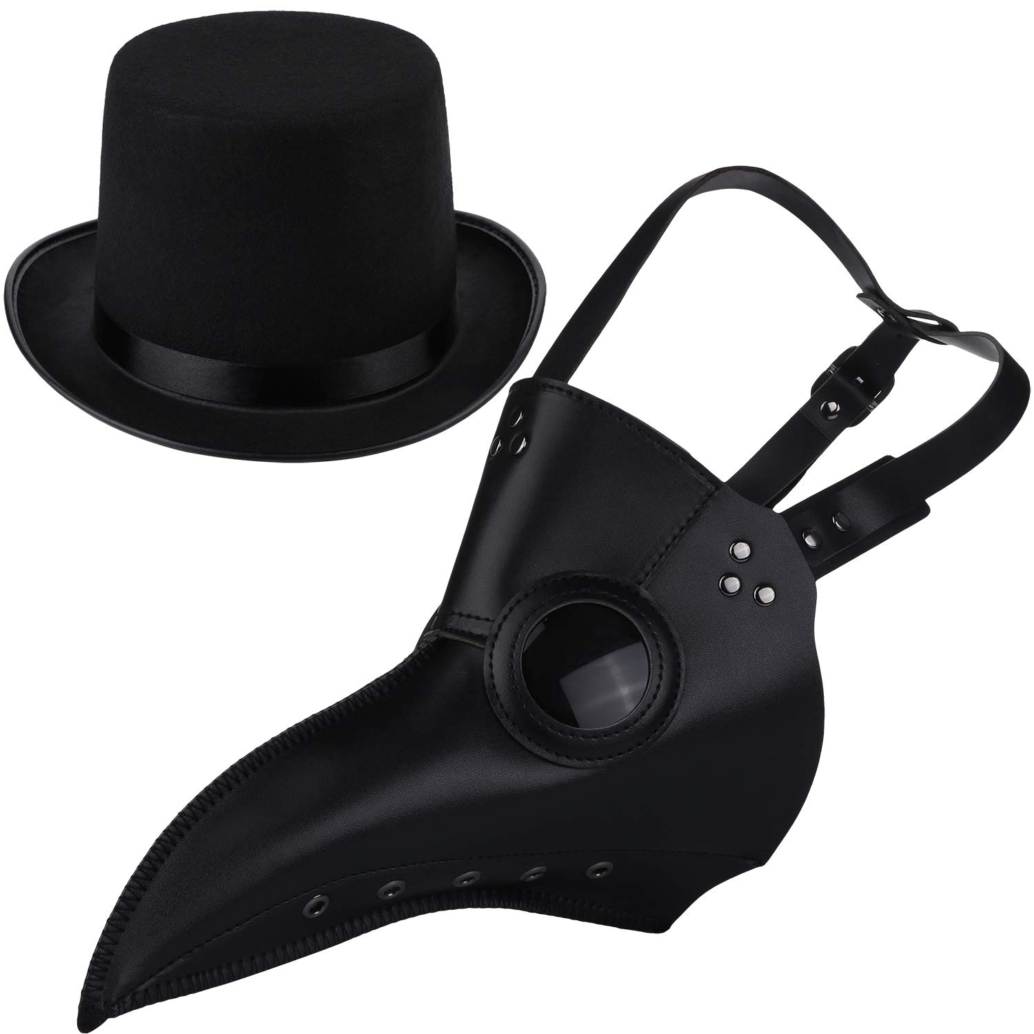 Buy Elcoho Plague Doctor Mask Bird Mask Steampunk Plague Bird Mask