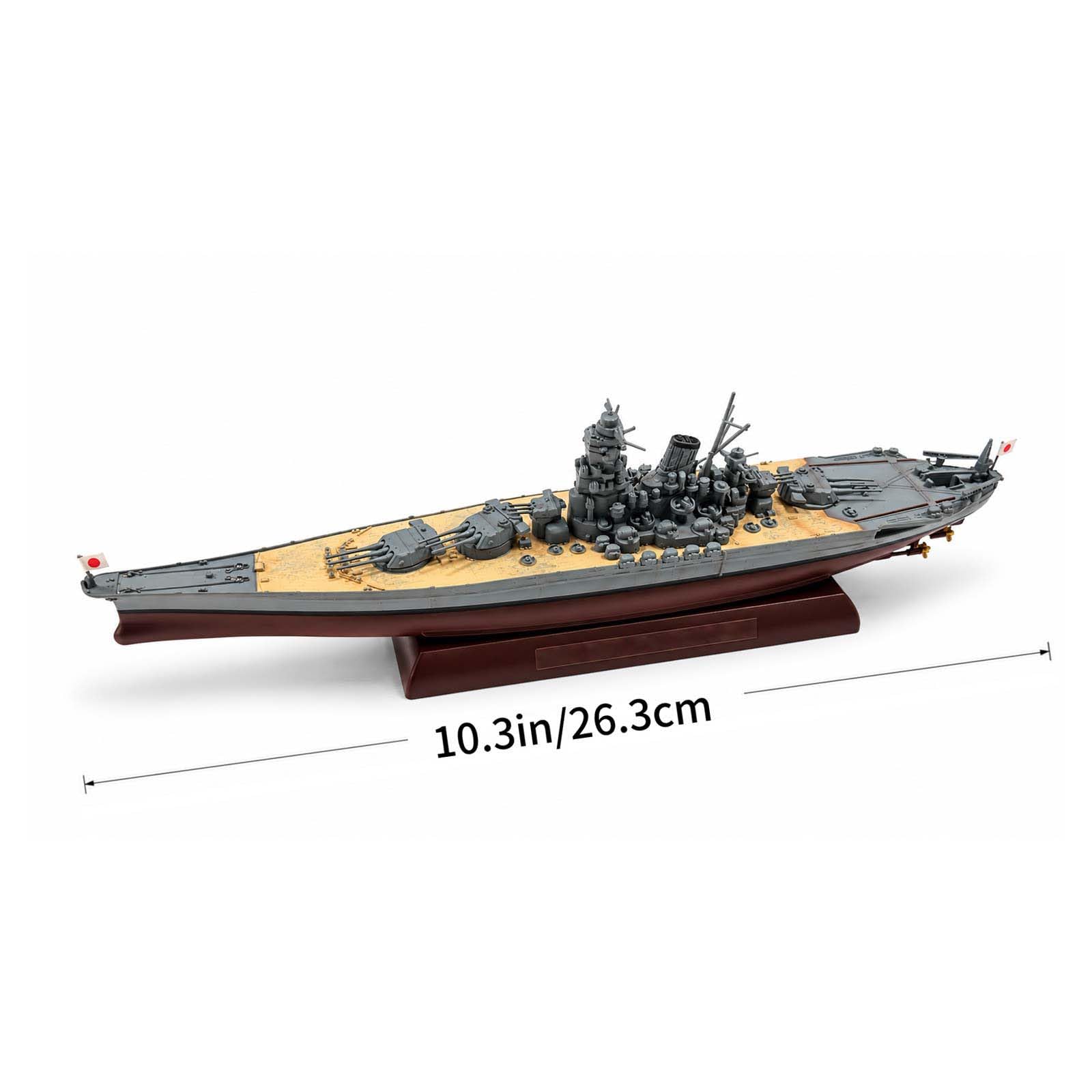 Pancernik kolekcjonerski model 1:1000 ekspozycja statku wojskowego ze stopu