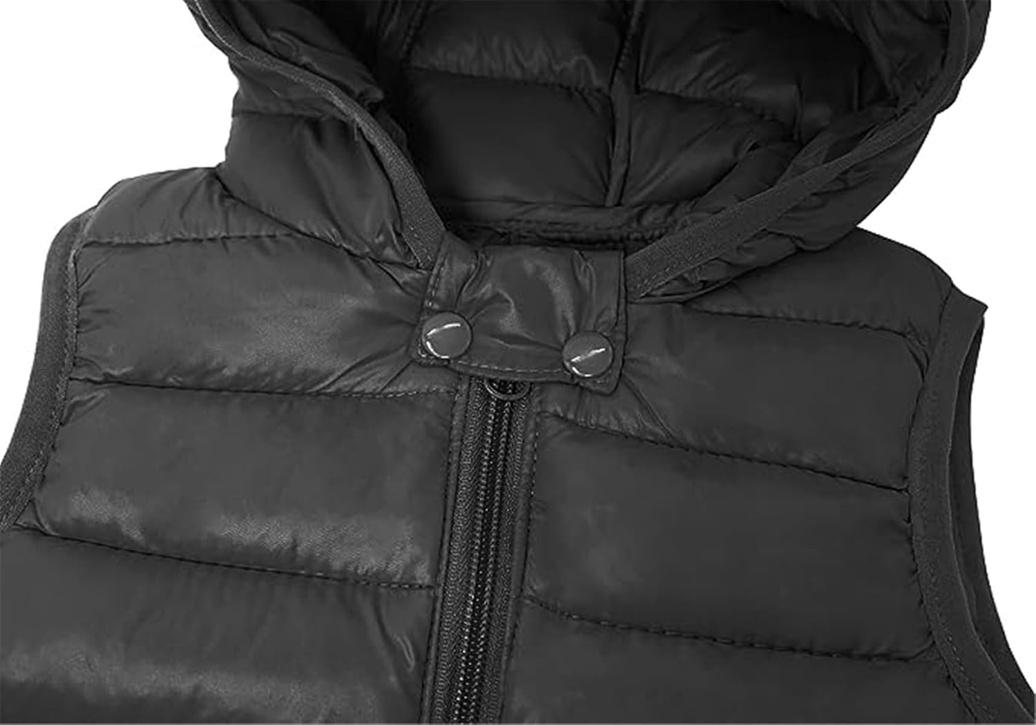 Little Girls Boys Winter Warm quilted Sleeveless Hooded Puffer Jacket Pocket Down Vest Full Zip Waistcoat Gilet