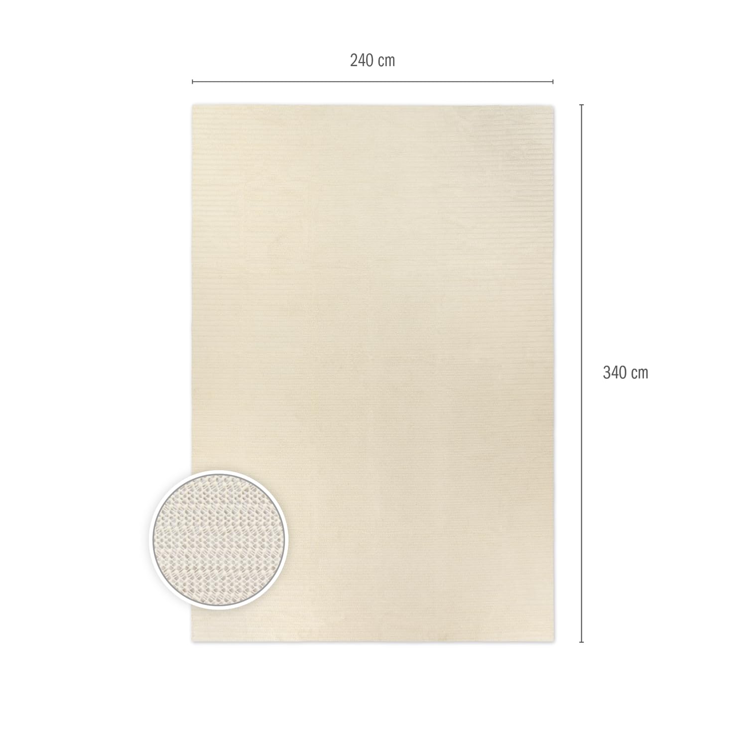 TT Home Natte Antidérapante Protection Grille Antidérapante pour Tapis Antiglisse, Dimension:240x340 cm