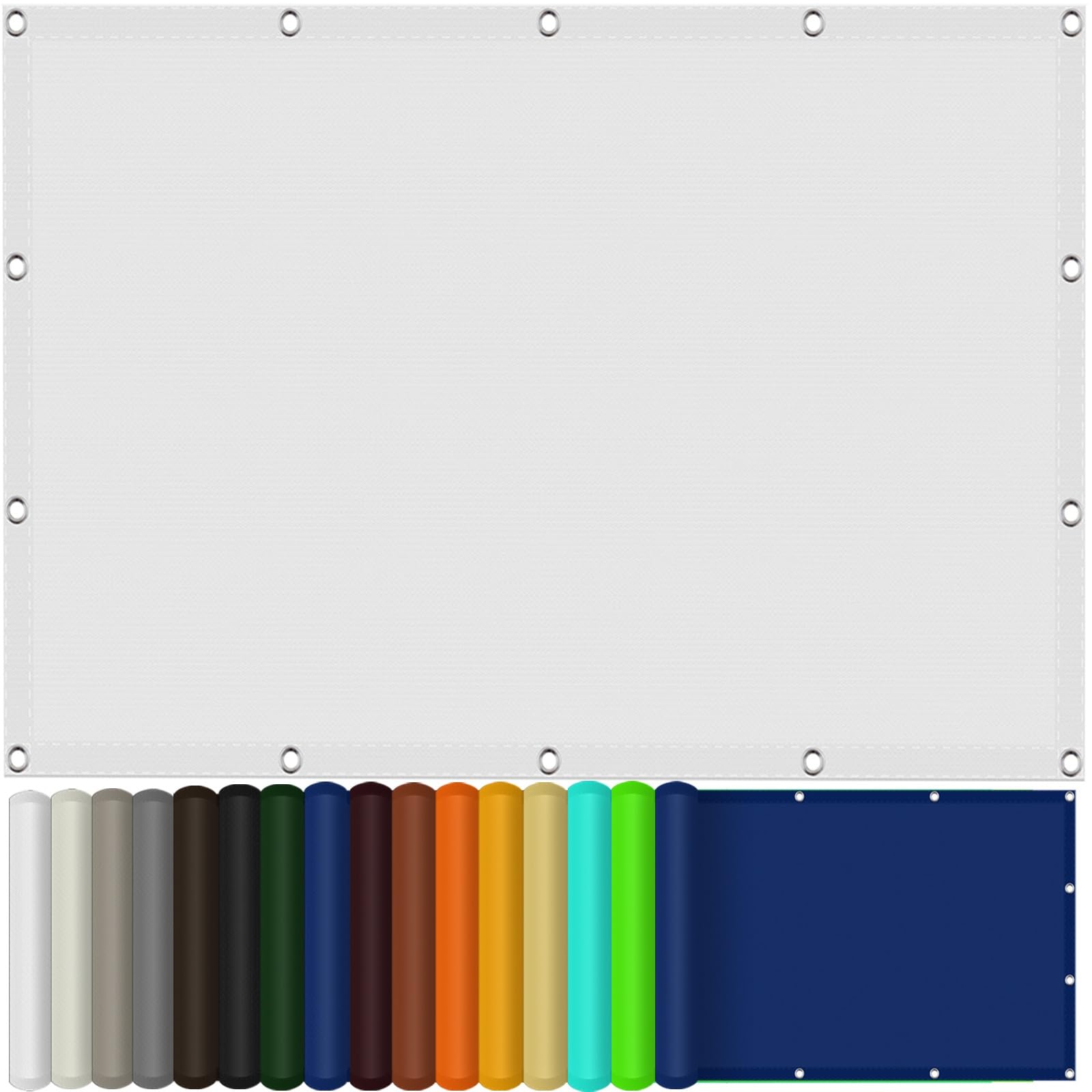 Żagiel Przeciwsłoneczny 260 x 300 cm Oddychająca, Z Filtrem Uv, Wiatroodporna I Odporna Na Rozdarcia, Wodoodporna Markiza Sun Sail Shade Waterproof Do Ogrodu, Na Patio, Biały
