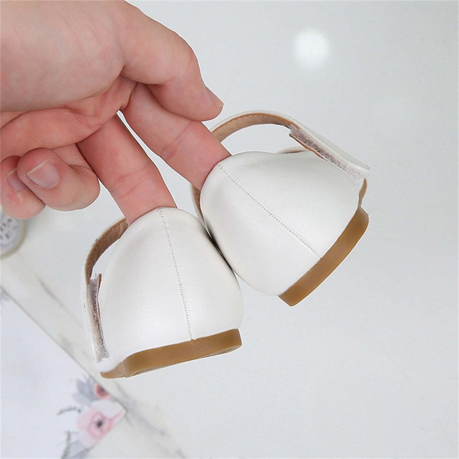 Taufschuhe Mädchen 27 Kommunionschuhe Klassische Einfarbig Lederschuhe Flache Tanzschuhe Bequem Leicht Schulschuhe Mary Janes Casual Kleinkind Schuhe Mit Klettverschluss Mädchenschuhe