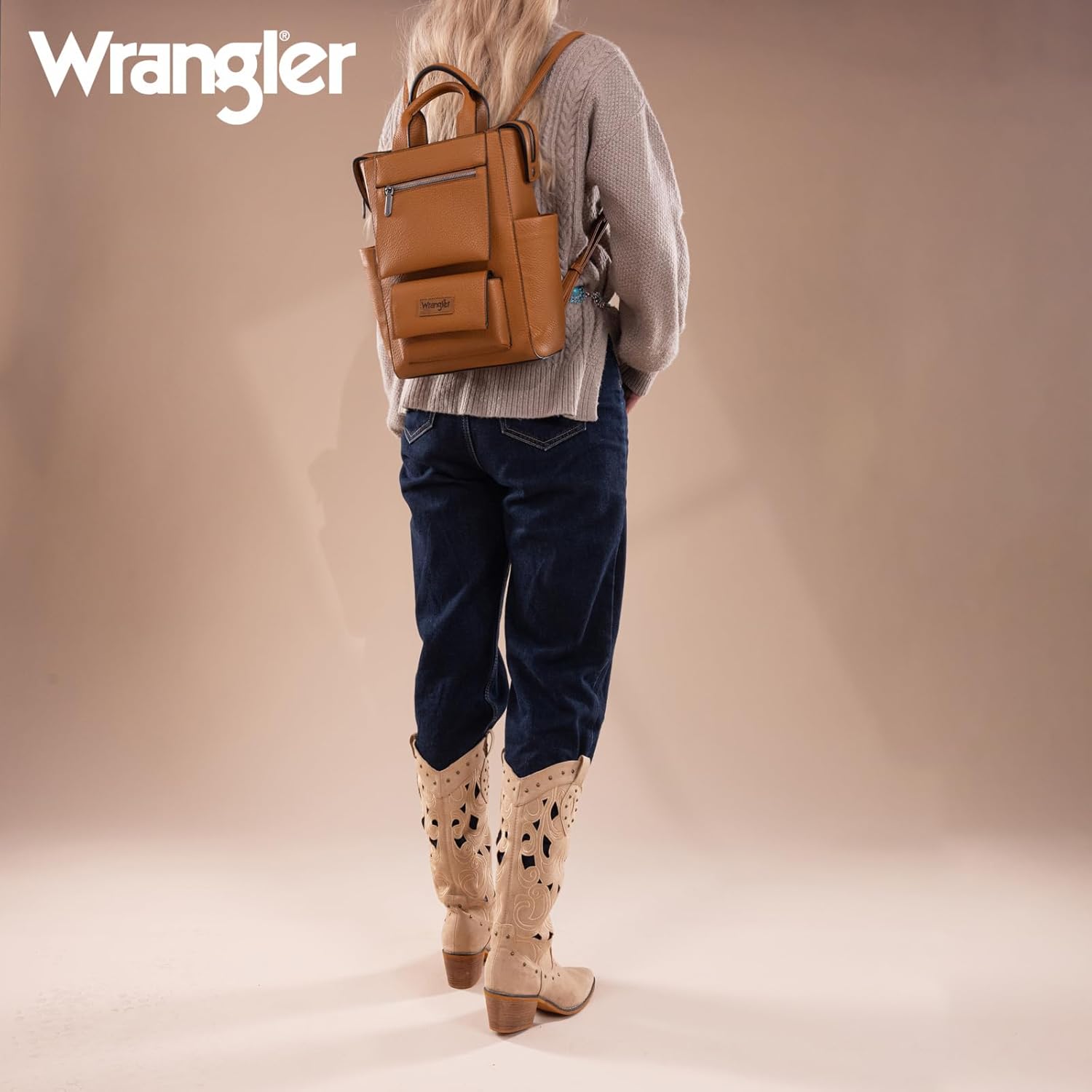 Montana West Wrangler Women Backpack Purse Convertible Backpack Vegan Leather Ladies Anti Theft Backpack with Adjustable Strap