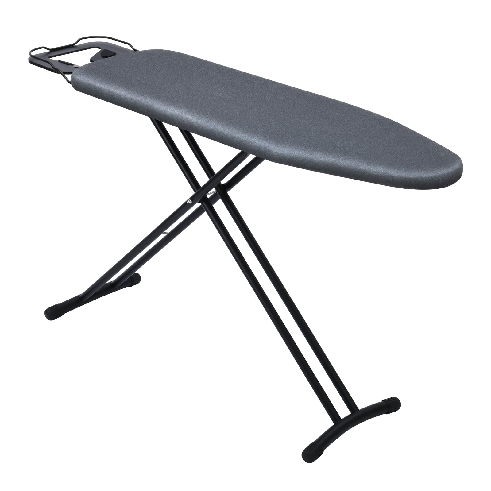 Ironing Board Full-Size,Bumkimue Iron Board with 3 Layered Cover Pad, Height Adjustable up to 36 in, 4 Steel Legs, Easy Storage with Smart Hanger and Lightweight Design(43x14 Inch).