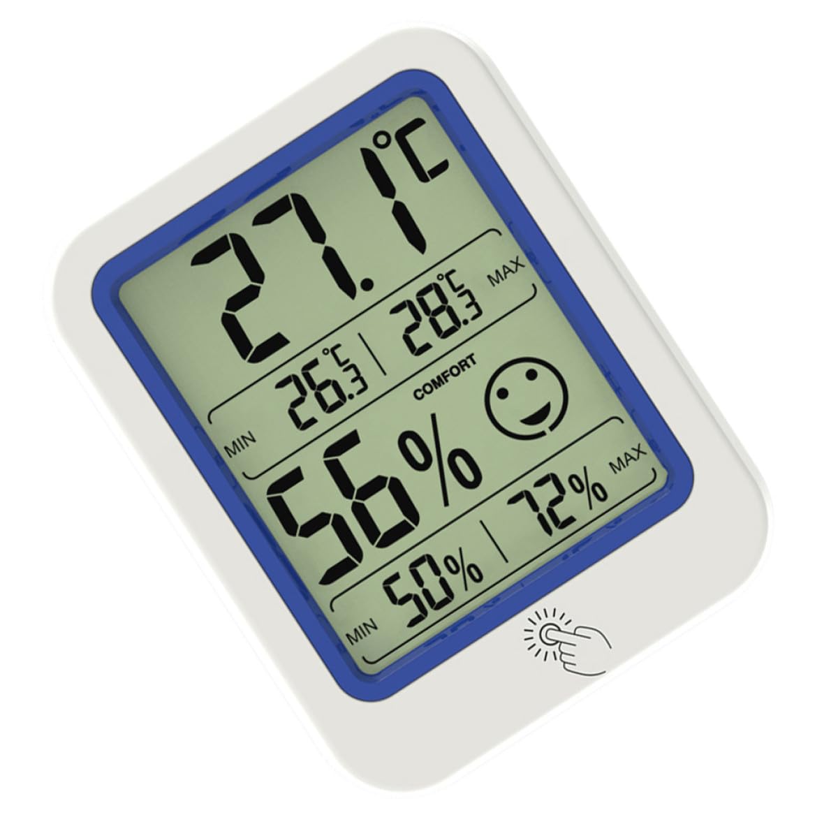 HEMOTON 2 Pezzi Igrometro a Temperatura Termometri Digitali Miniigrotermografo Igroscopio Digitale Misuratore Di Temperatura Termometro Igrometro Digitale Plastica