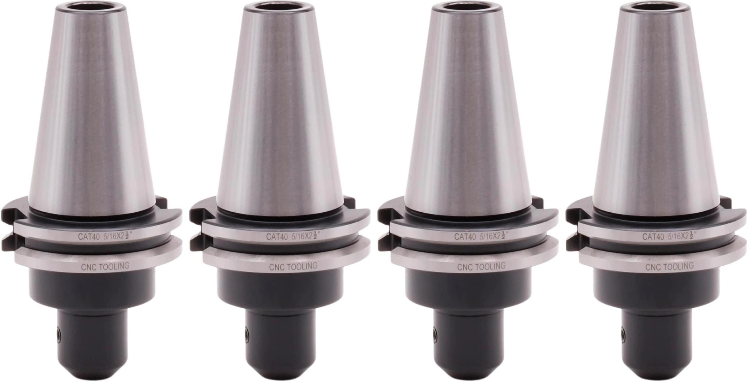 CME 4 pcs CAT 40 Taper End Mill Holders, for 5/16" Shank Diameter, 2 1/2" Projection