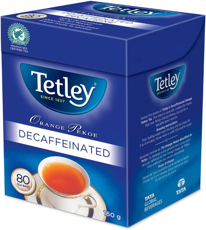 Tetley's Rich, Full Flavoured, Decaffeinated, 100 Rainforest