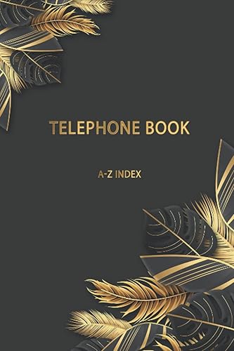 Telephone Book A-Z: A5 Telephone Directory Book | telephone book a-z | a5 telephone book | Alphabetical Organizer Journal Notebook| phone book . size 6×9 in(h4efft)