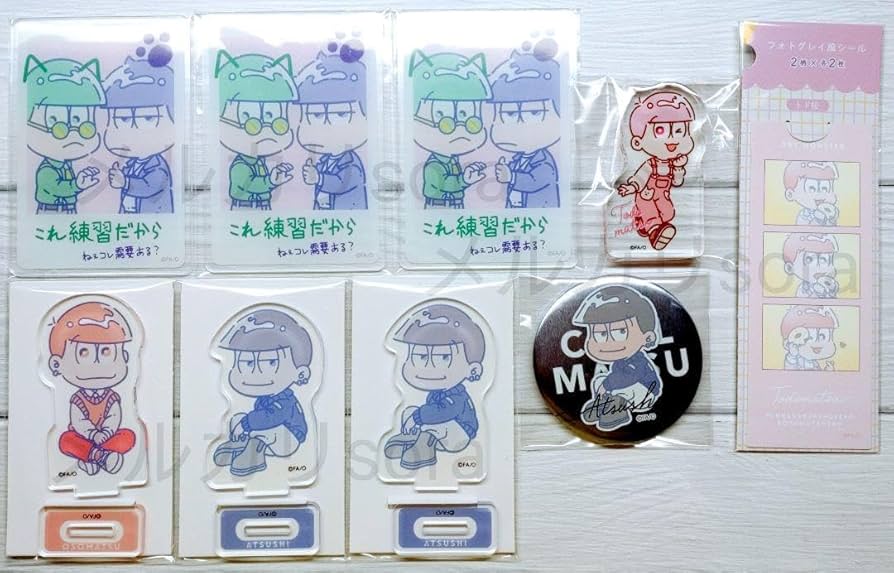 Amazon.co.jp: おそ松さん チル松 ラテ松 アクリルカード